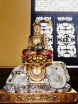 Pxian BodhisattBodhisattva Puxian Buddha pendulum piecs материал древний метод керамики Рисунок 25 ~ 30cm