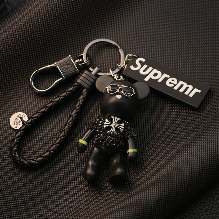 Violent bear keyring diamond car keychain pendant high-grade creative cute male and female couple car key chain