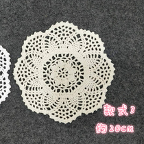  European style decorative mat handmade crochet crochet coaster Hollow lace placemat pure cotton coaster can be customized according to requirements