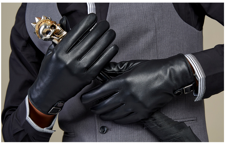 Gants pour homme      en peau de mouton - Ref 2782431 Image 15