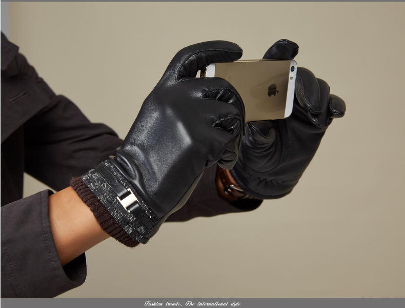 Gants pour homme      en peau de mouton - Ref 2782424 Image 11