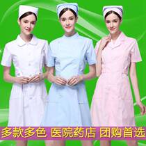 Nurse Service Short Sleeve Summer Clothing Hospital Work Wear White Coat Long Sleeve Drugstore Workwear