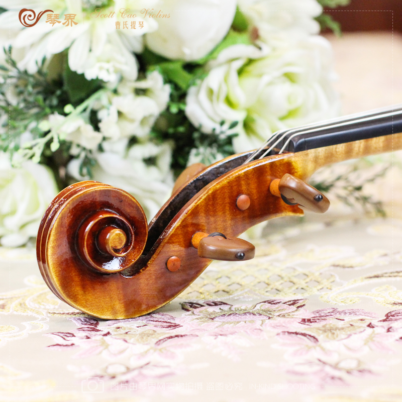 Scott Cao's viola imported European material pure handmade spruce wood adult high-end playing collectible violin