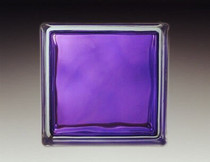 Jinghua glass brick Chengdu outlet shop purple interior color cloud fog pattern glass brick entrance background wall