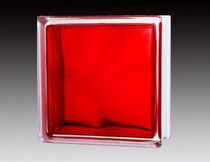 Jinghua glass brick Chengdu Office red inner color cloud fog glass brick colored glass brick