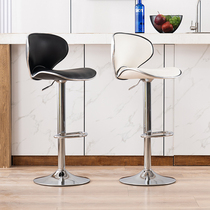 Bar stool household lifting high stool Modern minimalist bar stool Front desk chair Bar chair high backrest bar chair stool