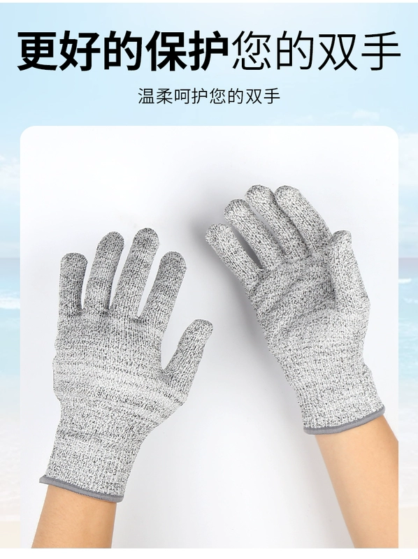 găng tay vải nam Găng tay đi biển bắt cá chống cắt đặc biệt chống đâm cấp độ 5 bảo vệ chống kẹp chống mài mòn câu cua câu cá biển chống trượt bao tay lao dong găng tay chống tĩnh điện esd