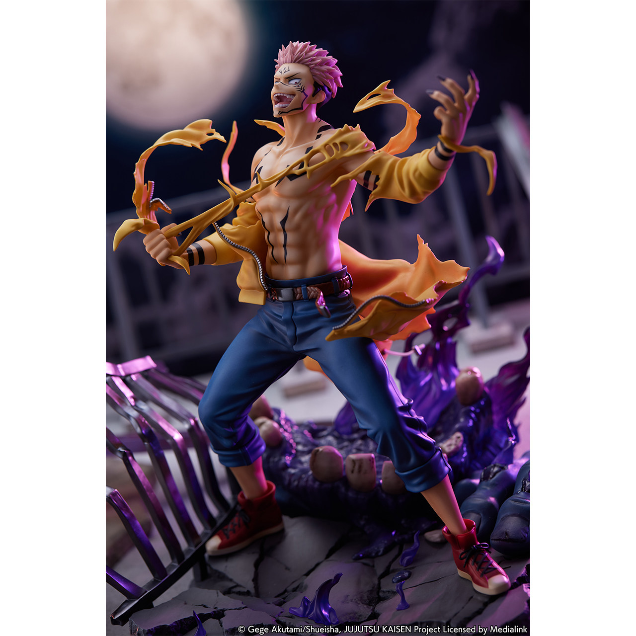 Jujutsu Kaisen》Ryomen Sukuna Statue H25.3cm Figure Resin Model