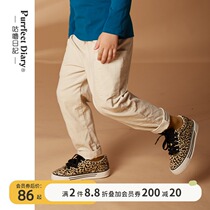 Guru diary children corduroy radish pants for men and women casual tapered long pants 2021 Autumn New New