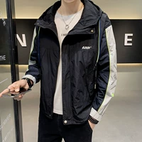 Спортивная осенняя трендовая универсальная куртка с капюшоном, коллекция 2021, в корейском стиле