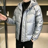 Мужской зимний короткий пуховик, трендовая универсальная толстовка с капюшоном для отдыха, куртка, 2021 года, увеличенная толщина