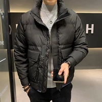 Мужской зимний пуховик, короткая трендовая куртка, оверсайз