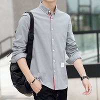 Осенняя трендовая рубашка, с рукавом, в корейском стиле