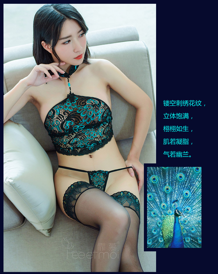 Envy khiêu dâm đồ lót người lớn trang phục cổ điển tạp dề thiết lập quan điểm nữ kích thước lớn ba điểm đồ ngủ gợi cảm đồ ngủ