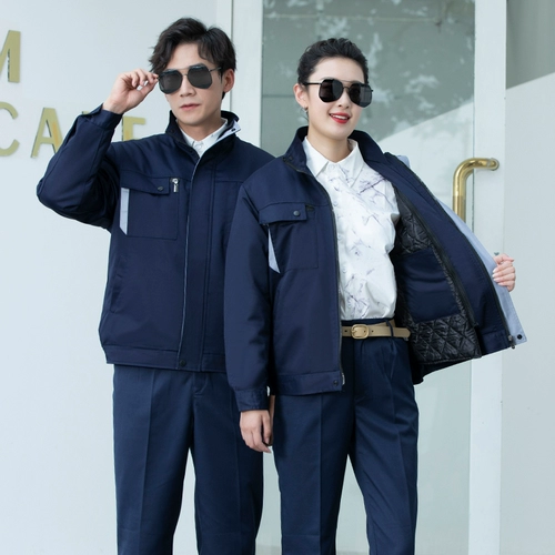 Утепленный износостойкий комплект для работы, удерживающая тепло флисовая куртка