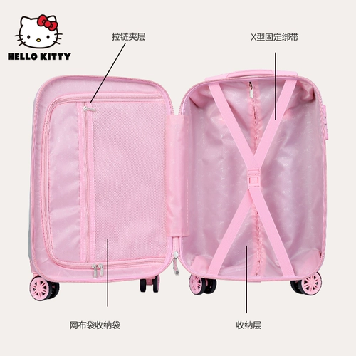 Hello Kitty, универсальный чемодан, мультяшная сумка для принцессы, 18 дюймов