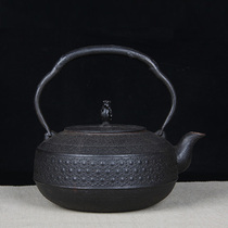 Japanese iron pot Kaoru Morioka southern Japan RV wheel-shaped tortoise shell pattern old iron pot