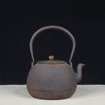Japanese iron pot Japanese Kyoto fine shotgun pear-shaped iron pot Ruiyundang Kyoto old iron pot iron bottle