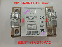 63LET original American BUSSMANN fuse 63A 240V BS88 British standard fuse brand new