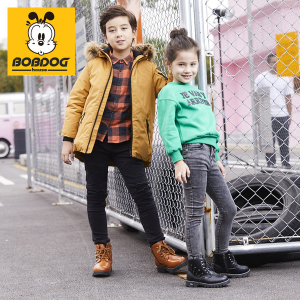 巴布豆 加绒保暖儿童中筒马丁靴 优惠券折后¥59.9包邮(¥89.9-30)26~37码4色可选 巴布豆 加绒保暖儿童中筒马丁靴 优惠券折后¥59.9包邮(¥89.9-30)26~37码4色可选