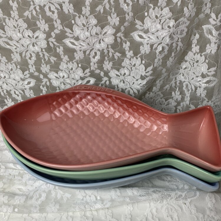 K's foreign trade cool color fish plate personality Nordic solid color plate soup plate large gradient ceramic