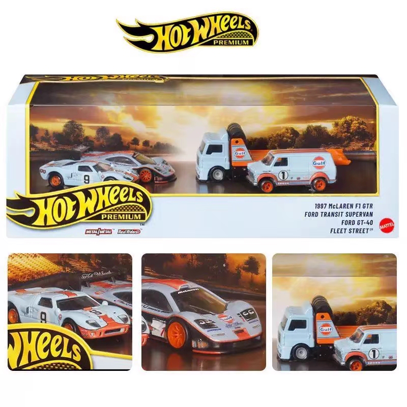 Hot Wheels Collectors Garage Car Culture Gulf Oil Garage Set