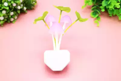 Light control dream mushroom LED night light stalls new exotic products aquatic grass triangle lotus leaf night light