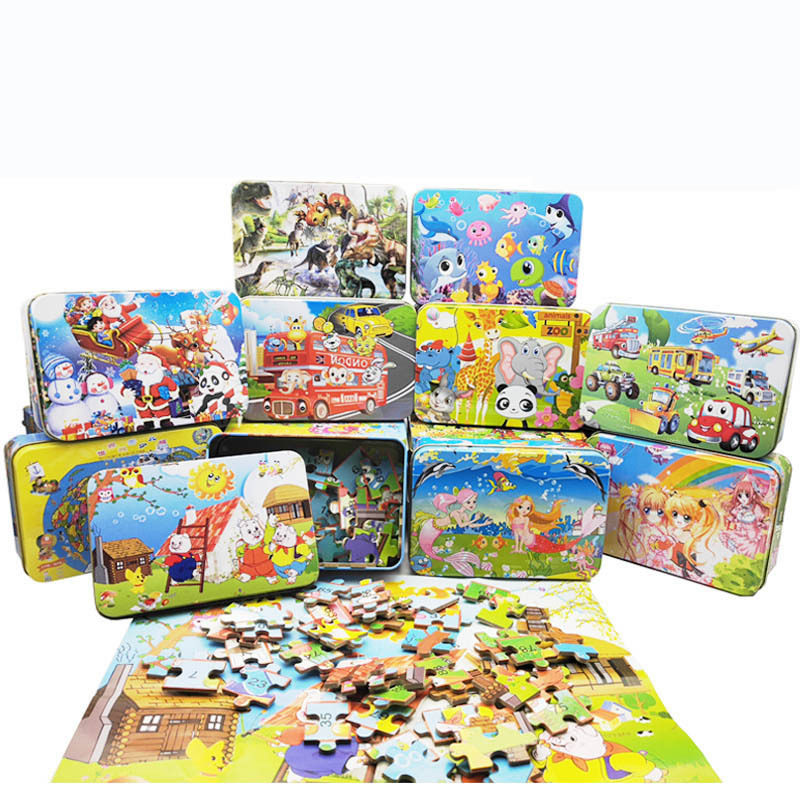 Puzzle puzzle Puzzle Force Brain 3 Baby 4 Early Education 5 Wood 6 Girls 7 Boy 8-year-old Child-child building blocks Toys