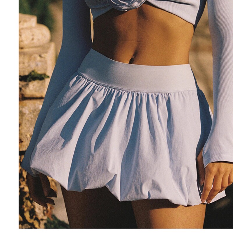 New Sports Bloomers for Women, New Ballet-Style Puffy Short Skirt, Pleated Bubble Skirt, Tennis Cycling Skirt