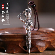 Hong S999 sterling silver David King Kong three sides Puba magic pestle pendant King Kong male Lady personality pendant
