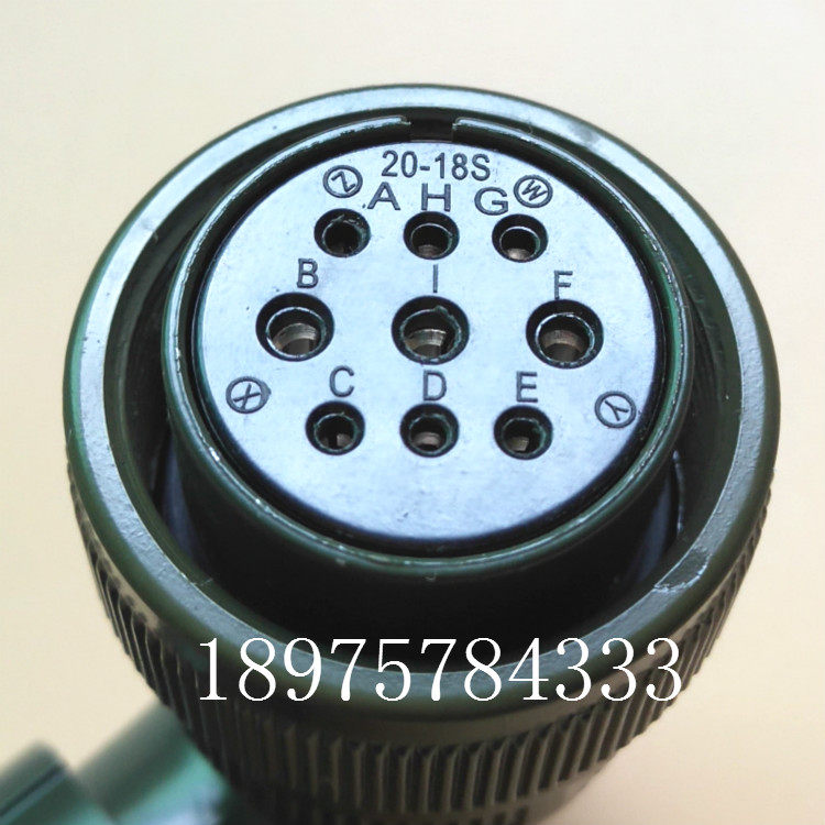 Original BENCH DA SERVO MOTOR POWER PLUG MS3106A20-18S MS3106A 9 core joint straight head