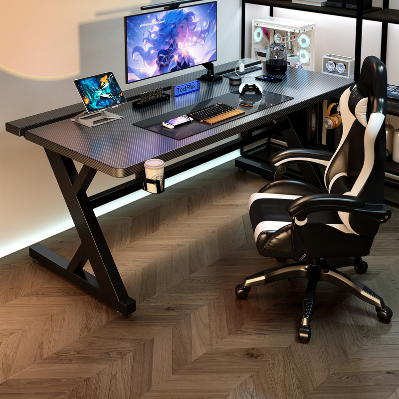Computer Desk Titanium Ji S3 Gaming Desk Home Simple Desktop Desk Gaming Room Carbon Fiber Can Be Equipped with Robotic Arm Table