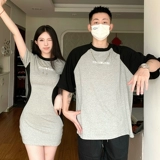 Tide, летняя парная одежда для влюбленных, футболка с коротким рукавом, небольшое дизайнерское платье, юбка, в американском стиле, тренд сезона