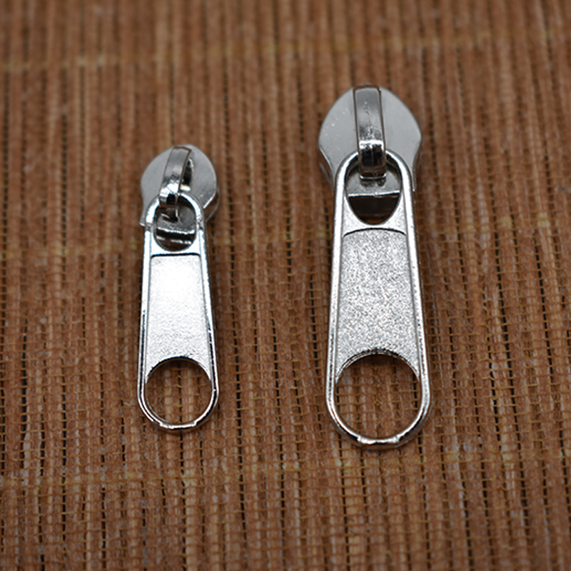 Nylon zipper head mosquito net tent metal single head double-sided double pull No. 3 No. 5 black white silver zip lock accessories