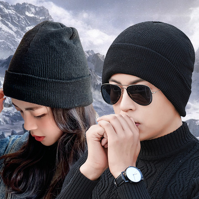 冬天男女士保暖帽针织帽毛线帽子