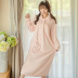 Váy nhung dày làm bằng vải dạ nữ cộng với đồ ngủ dài flannel mùa đông áo ngủ ngọt ngào cho bà bầu mùa thu và áo choàng sang trọng mùa đông bộ đồ ngủ Night Robe