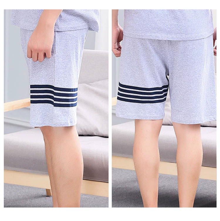 Quần short nam mùa hè Hàn Quốc cotton kích thước lớn đồ ngủ cotton rộng mùa hè Quần tây nam giản dị có thể mặc quần tây nam đẹp