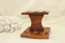 Second-hand imported wooden 6-position pipe rack FF049