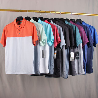 US$62 UPF50 sunscreen short-sleeved Polo shirt golf men's ice silk golf jersey quick-drying jersey A52