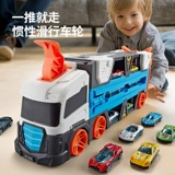 Большой металлический грузовик с рельсами, игрушечная машина, игрушка для мальчиков, трансформер, система хранения