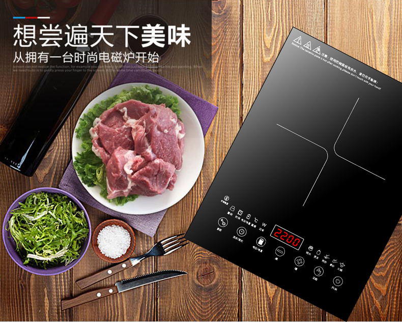 bếp từ chefs Bếp điện từ nhúng trong nhà bếp bằng gốm dát điện công suất cao 3500w chiên bàn đơn mediamart bếp từ