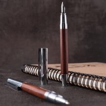 Red sandalwood wooden fountain pen ball pen signature pen high-end men and women business gifts private custom signing signature pen