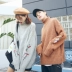 Áo len 7CB cho người yêu 2018 thu đông 2018 mới phong cách Hong Kong có thể biến cổ cao dày nam nữ thêu áo len