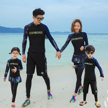 Parenting style lovers suit men and women swimwear snorkeling long-sleeved children sunscreen speed dry jellyfish South Korean wetsuit