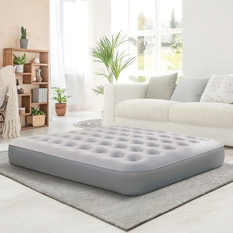 Inflatable Mattress for Outdoor Camping, Single-Person Thickened Floor Mat, Extra Thick Air Mattress, Self-Inflating Double-Person Household Folding Inflatable Mat
