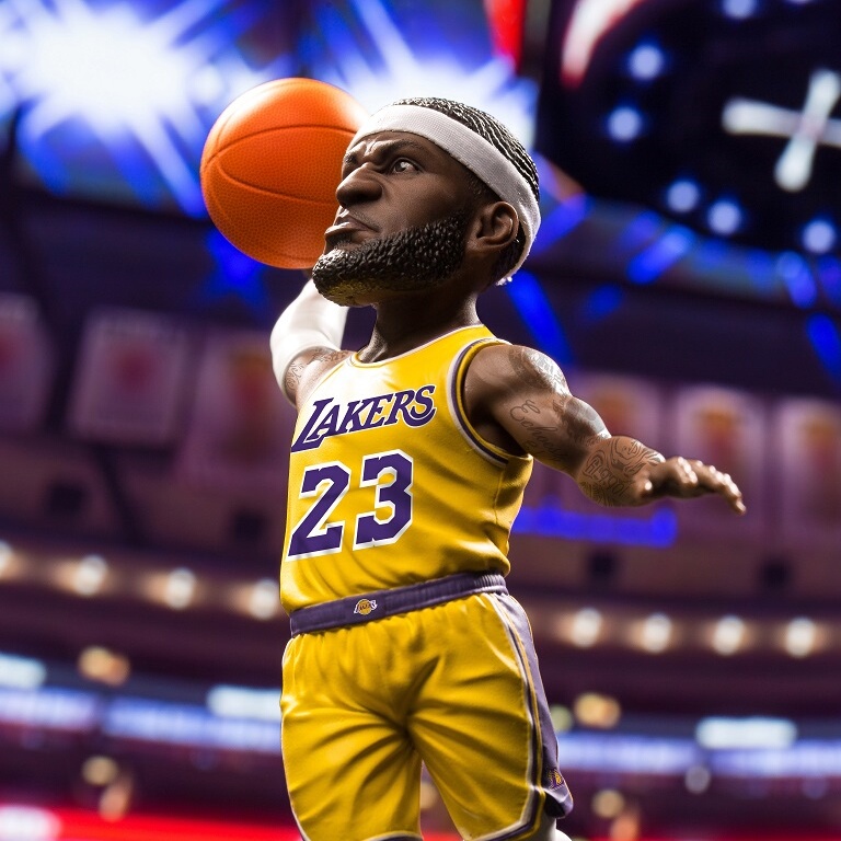 Motion Mode Lebron James Big Beard Harden 5inch Trendy Q-Version Figure in Stock Motion Mode Lebron James Big Beard Harden 5inch Trendy Q-Version Figure in Stock