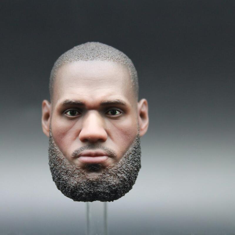 〓 Big-Headed Ghost 〓   1/6 Lakers Lebron James James Calm Head Sculpt in Stock