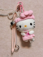 Розовый браслет из бисера, платок