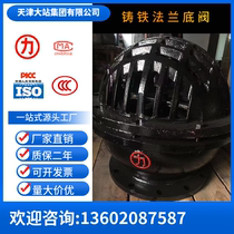 Dazhanli brand cast iron flange bottom valve H42X-2 5 water pump suction valve relief valve DN80DN100DN150