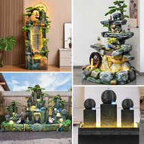 Waterfall fountain wealth-enhancing ornaments landscape Feng Shui ball company living room garden courtyard water feature home decoration